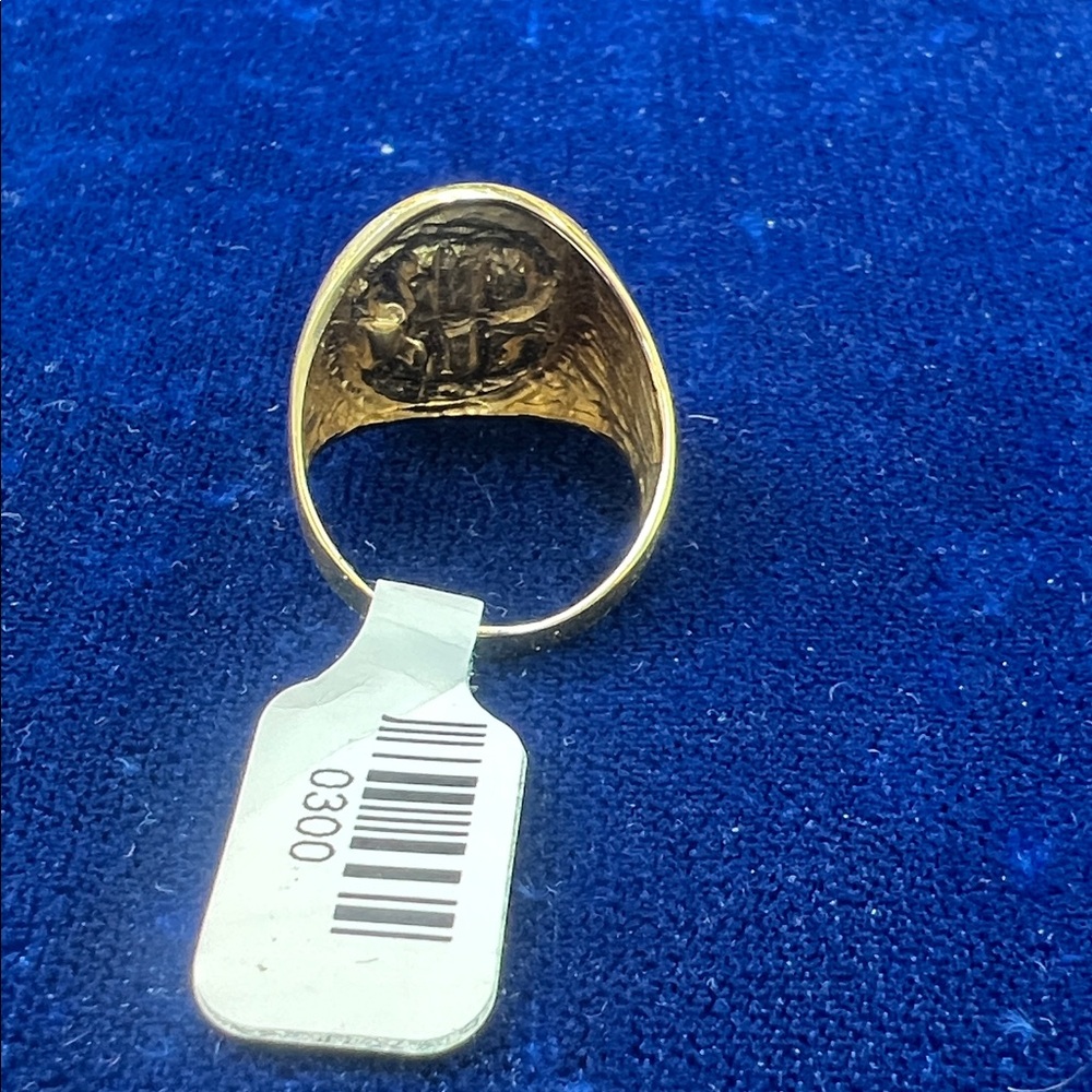 Gold Monogram Ring - image 3